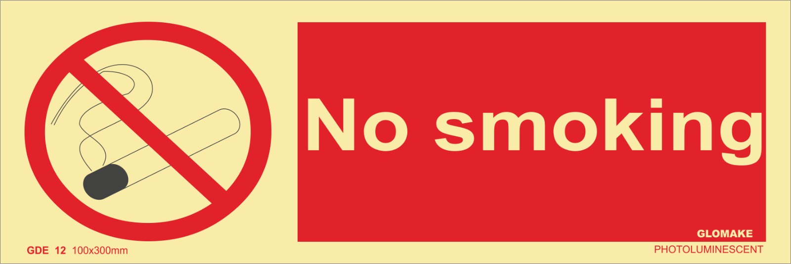 NO SMOKING
(GDE 12)
